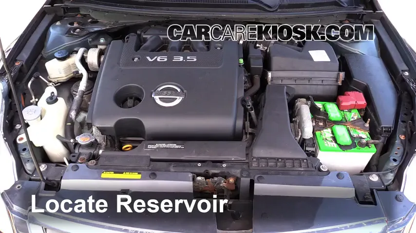 2008 Nissan Altima SE 3.5L V6 Coupe (2 Door) Windshield Washer Fluid Add Fluid